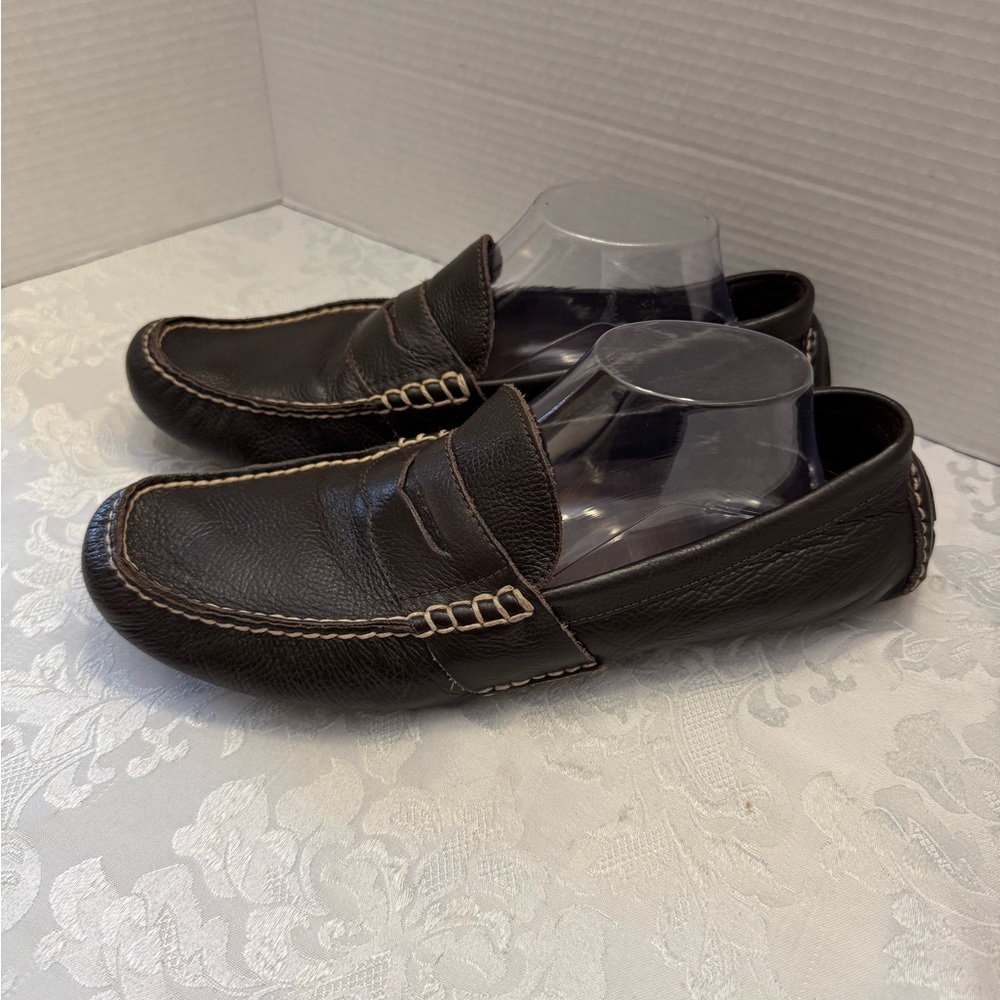 Polo‎ Ralph Lauren 11D Telly Brown Leather Penny Loafer Driving Shoe Old Money